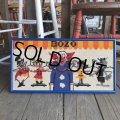 70s Vintage BOZO the Clown Needlepoint Art Wall Hanging (T881)