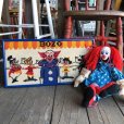 画像8: 70s Vintage BOZO the Clown Needlepoint Art Wall Hanging (T881)