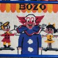 画像4: 70s Vintage BOZO the Clown Needlepoint Art Wall Hanging (T881)