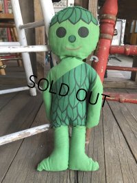 70s Vintage Green Giant Pillow Doll (Ｔ908)