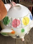 画像11: 70s Vintage CIRCUS Polka Dot Elephant Blow Mold Toy Chest Box (Ｔ923)