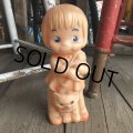 60s Vintage Rubber Doll Cute Girl w/cat(Ｔ925)
