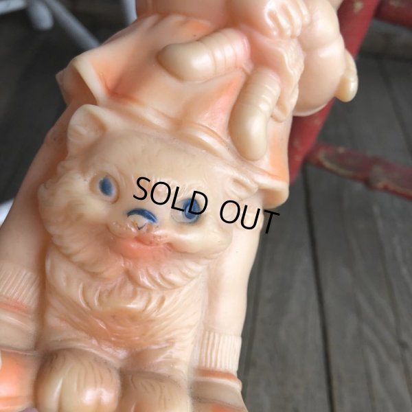 画像7: 60s Vintage Rubber Doll Cute Girl w/cat(Ｔ925)