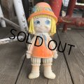 70s Vintage Rubber Doll Cute Girl (Ｔ924)