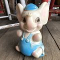 70s Vintage Rubber Doll Baby Elephant (Ｔ927)