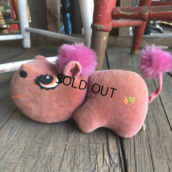 画像2: 60s Vintage Kamer Pink Hippo Doll (Ｔ937)