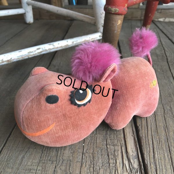画像1: 60s Vintage Kamer Pink Hippo Doll (Ｔ937)