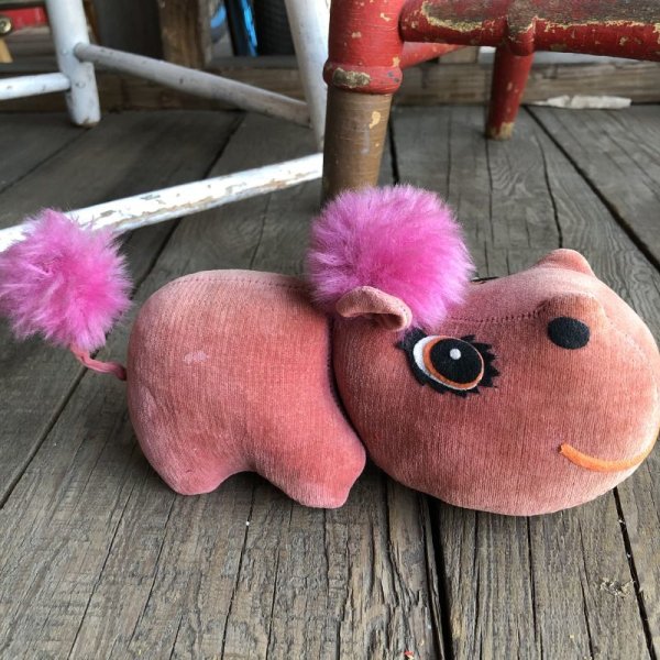 画像4: 60s Vintage Kamer Pink Hippo Doll (Ｔ937)
