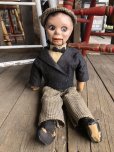 画像1: 30s Vintage Charlie McCarthy Composition Ventriloquist Doll (J087) (1)