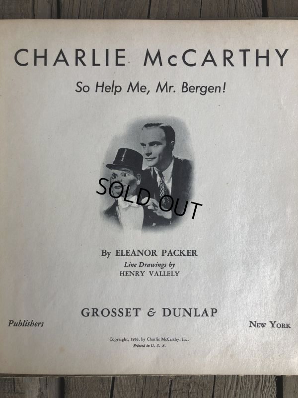 画像2: Vintage Charlie McCarthy Book (T941)