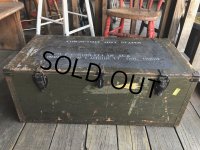 Vintage US Military Wooden Box Trunk (Ｔ945)