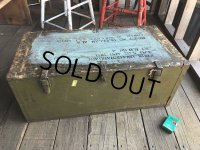 Vintage US Military Wooden Box Trunk (Ｔ946)