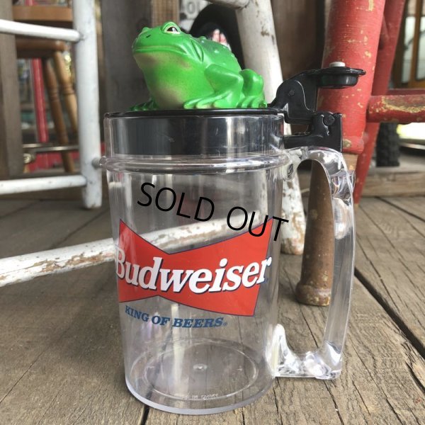 画像1: Vintage Budweiser Talking Frog Beer Mug "Bud-Weis-Er"  (T984)