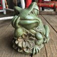 画像10: 60s Vintage Thinking Frog Plastic Bank (T983)