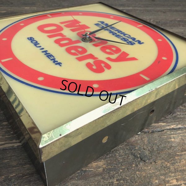 画像7: Vintage American Express Money Orders Lighted Clock Sign (MA504)