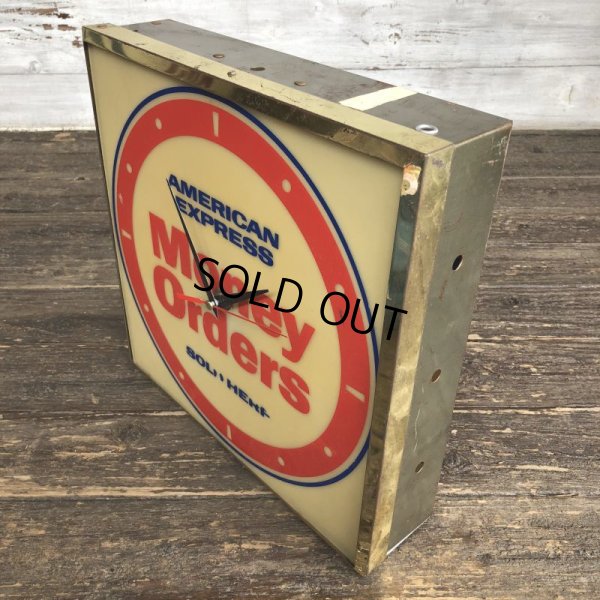 画像8: Vintage American Express Money Orders Lighted Clock Sign (MA504)