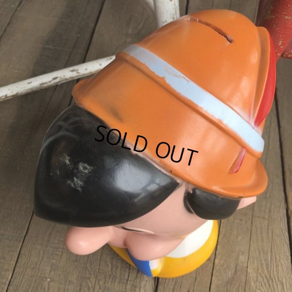 画像9: 70s Vintage Disney Play Pal Head Bank Pinocchio (T902)
