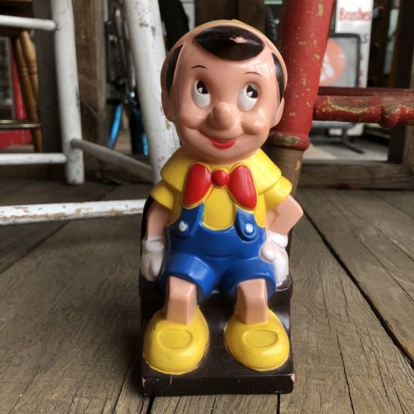 画像2: 70s Vintage Disney Pinocchio Bank Doll (T899)