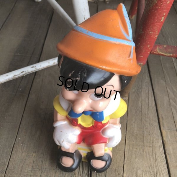 画像6: 70s Vintage Disney Pinocchio Bank Doll 右 (T898)