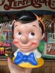 画像1: 70s Vintage Disney Play Pal Head Bank Pinocchio (T902) (1)