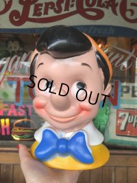70s Vintage Disney Play Pal Head Bank Pinocchio (T902)