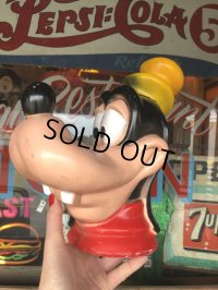 70s Vintage Disney Play Pal Head Bank Goofy (T901)