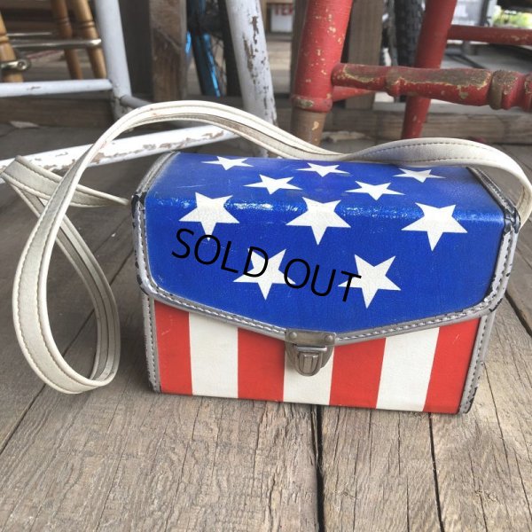 画像3: Vintage Groovy American Old Glory Stars and Stripes Camera Case (T908) 　