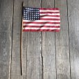 画像2: Vintage 48 Star Americacn Flag wooden pole (T914) 　 (2)