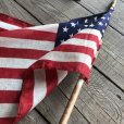 画像5: Vintage 50 Star Americacn Flag wooden pole (T913) 　