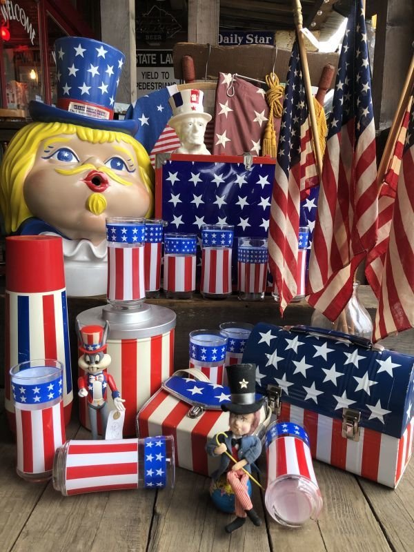画像6: Vintage Groovy American Old Glory Stars and Stripes Glass (T915) 　