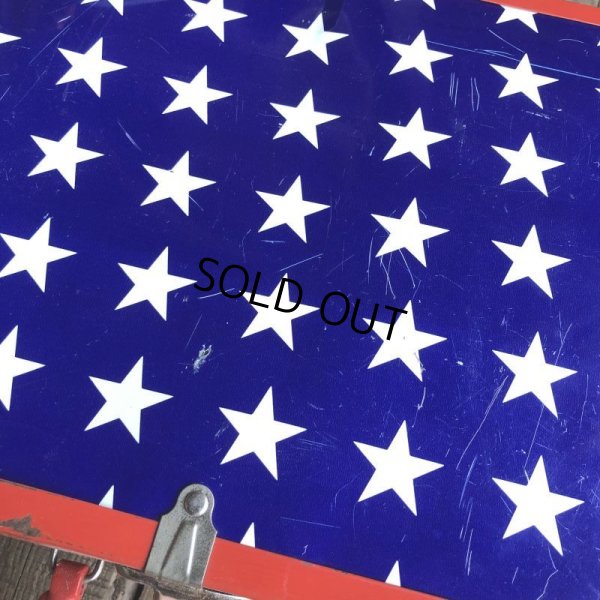 画像10: Vintage Groovy American Old Glory Stars and Stripes Roller Skates Carring Case Trunk (T409)