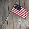 画像2: Vintage 50 Star Americacn Flag wooden pole (T913) 　 (2)