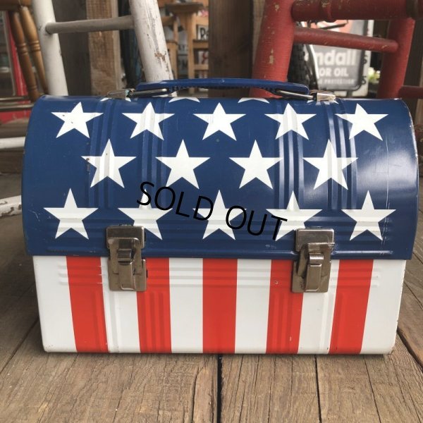 画像5: Vintage Groovy American Old Glory Stars and Stripes Lunch Box (T907) 　