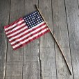 画像3: Vintage 48 Star Americacn Flag wooden pole (T914) 　