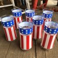 画像1: Vintage Groovy American Old Glory Stars and Stripes Glass (T915) 　 (1)