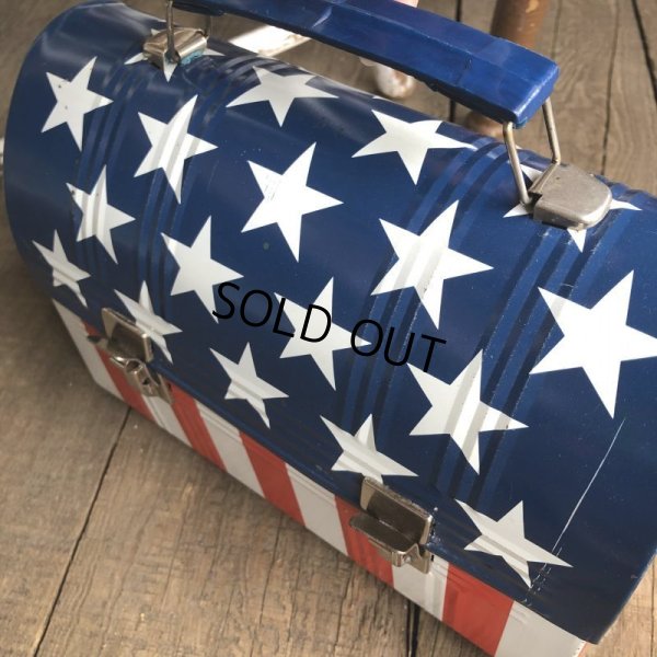 画像10: Vintage Groovy American Old Glory Stars and Stripes Lunch Box (T907) 　