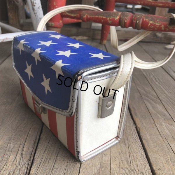 画像4: Vintage Groovy American Old Glory Stars and Stripes Camera Case (T908) 　