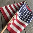 画像4: Vintage 48 Star Americacn Flag wooden pole (T914) 　