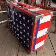 画像3: Vintage Groovy American Old Glory Stars and Stripes Roller Skates Carring Case Trunk (T409)