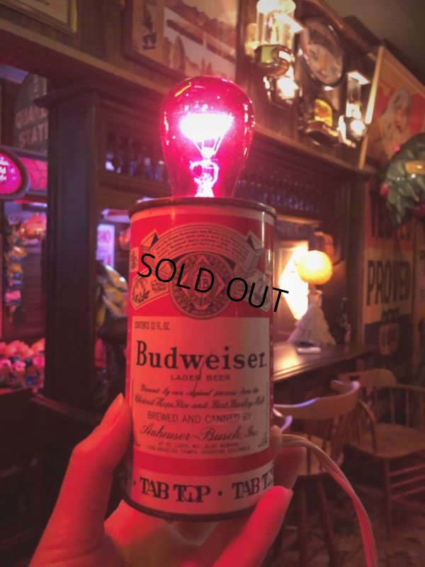 画像1: Vintage King of Beers Budweiser Can Table Light Lamp (T919)