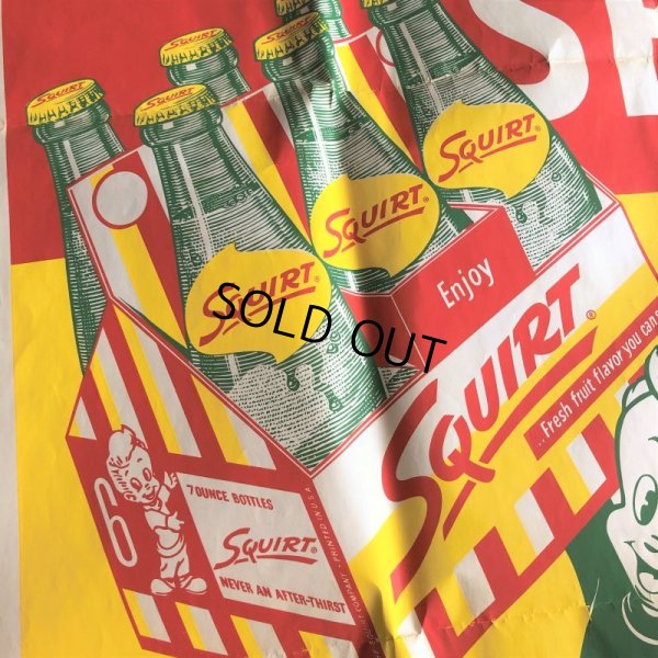 画像3: 50s Vintage Squirt Soda Store Display Sign Poster BIG!! (T967)