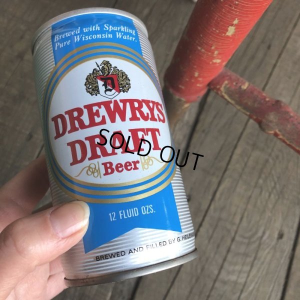 画像1: Vintage Beer Can DREWRYS DRAFT (T959)