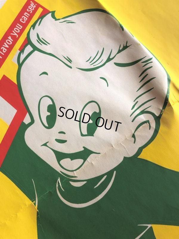 画像17: 50s Vintage Squirt Soda Store Display Sign Poster BIG!! (T967)