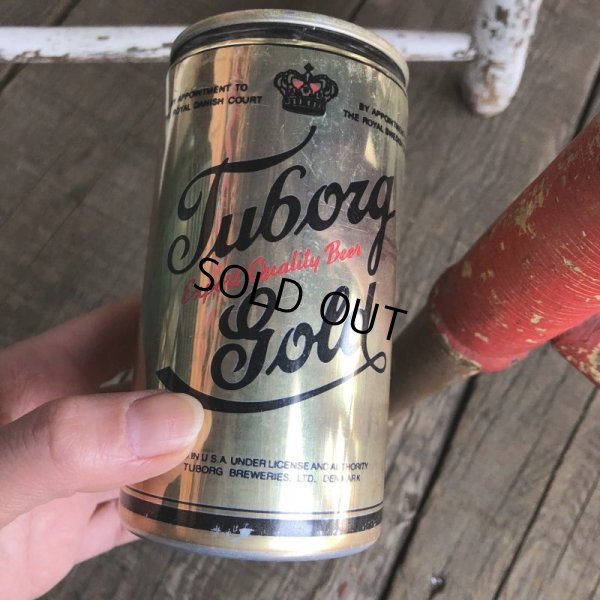 画像1: Vintage Beer Can Tuborg Gold (T941)