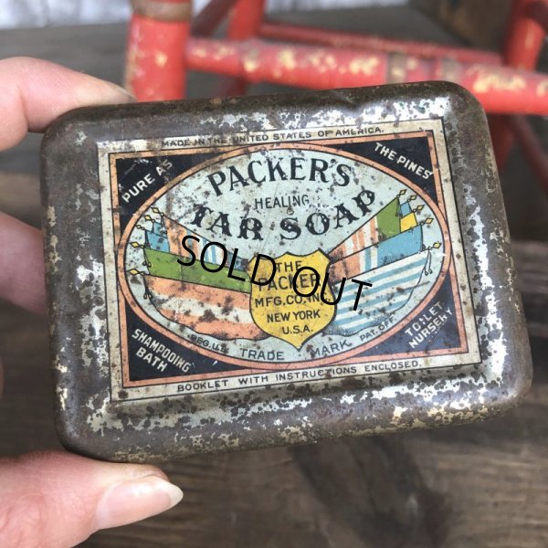 画像1: Vintage Can PACKER'S TAR SOAP (T975) 