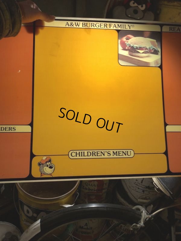 画像8: Vintage A&W Menu Sign (T994)