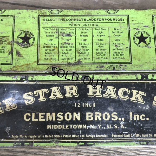 画像10: Vintage Can THE STAR HACK SAW (T983) 