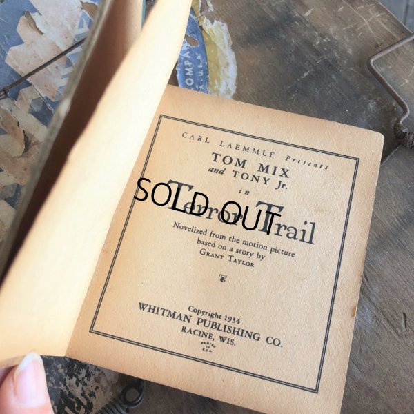 画像4: 30s Vintage Book TOM MIX  and TONY Jr. in Terror Trail (B001) 