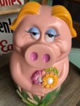 画像8: Vintage My toy Inc Plastic Coin Bank Lady Piggy (B018) 