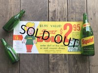 60s Squirt Doll Premium Advertising Store Display Poster Sign (B026)